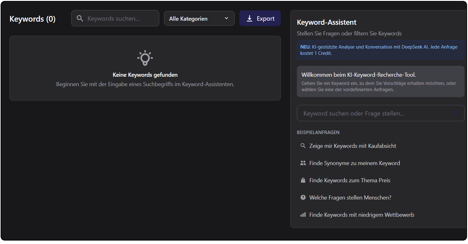 SEO Dashboard Vorschau